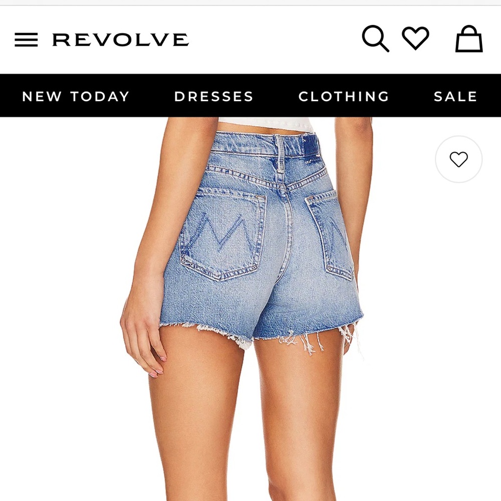 MOTHER Light Blue Jean Shorts